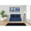 DUNLOPILLO Banquette BZ 2 posti - Blu - RÊVEUR 2