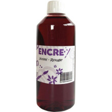 Flacon de 500 ml d'encre à dessiner rouge