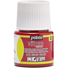 Tinta para vidro - Pébéo - Vitrea 160 - Paprika N03 - 45ml - Brilhante