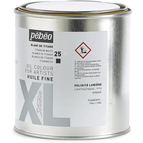 Fine Titanium White Oil Paint 650 ml 2