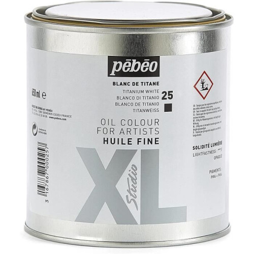 Fine Titanium White Oil Paint 650 ml
