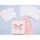 5 Carte e buste DIY bianche 13x13cm Farfalla 2