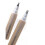 Zig calligraphy felt tip pens with beveled points in silver 2
