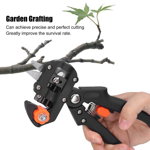 Garten-Set mit Gartenschere, Astschere, Griffstück aus ABS, Schwarz 2