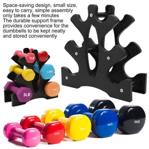 Heim-Workout-Hantelständer Baumform 3-Stufen Organizer, PP, 22,5 cm 2
