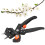 Garten-Set mit Gartenschere, Astschere, Griffstück aus ABS, Schwarz 7