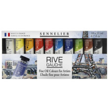 Tinta a óleo - Fina - Sennelier - Rive Gauche - 10 tubos de 21ml