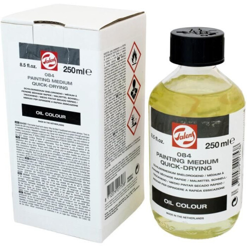 Nopeuttava maalausmedium, pullo 250 ml, valmistettu Hollannissa 1