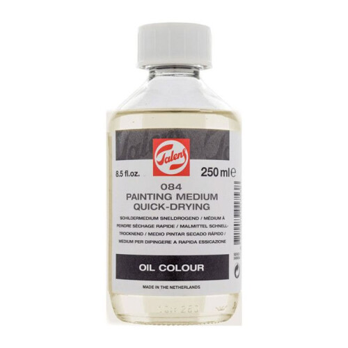 Nopeuttava maalausmedium, pullo 250 ml, valmistettu Hollannissa