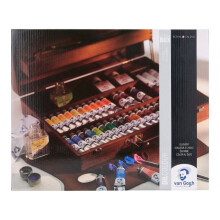 Coffret de pintura - Van Gogh - Óleo super-fino superior - 32 tubos - Acessórios incluídos - Multicolorido