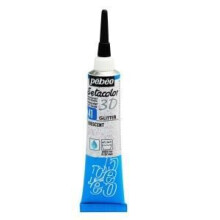 Peinture tissu - Pébéo - Setacolor 3D Glitter Iridescent - 20ml - Pailleté - Brillant
