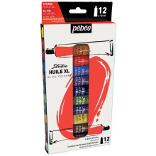 Pintura a óleo - PEBEO - Studio Óleo XL - 12 x 12 ml - Multicor - Ideal para todos os níveis