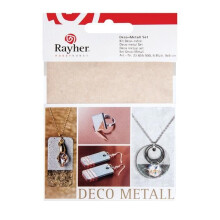 6 metal sheets 9 x 9 cm - gold, copper, and silver