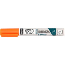 Marqueur - Feutre - Textile clair - Orange - Setacolor - Pébéo - Pointe pinceau - 1 mm