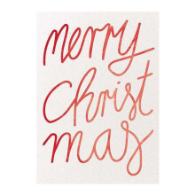 Postal Feliz Navidad roja