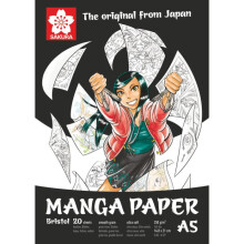 Bloc - A5 - Manga - Dibujo - 20 hojas - 250g - Grano liso - Sakura