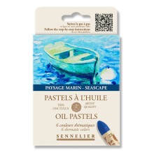Oil Pastels - Sennelier - Very Creamy - 6 Colors - Seascape