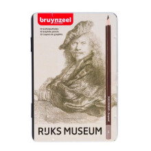 Grafiittikynät - Luonnos - Piirustus - Metalliarkku 12 kpl - 2H - 9B - Rijksmuseum - Rembrandt van Rijn