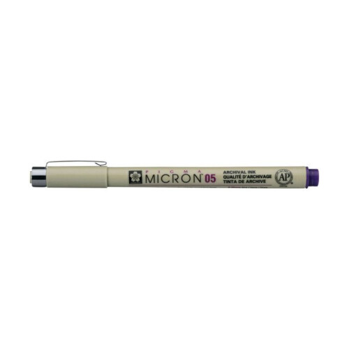 Stylo - Sakura - Pigma Micron Pen 05 - Viola - 0.45 mm - Indelebile
