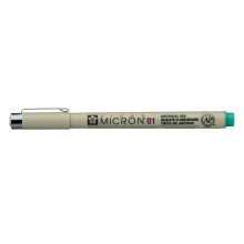 Stylus - Sakura - Pigma Micron 01 - Verde - 0.25 mm - Professionale