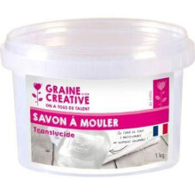 Blocos de sabão para moldar transparente 1 kg