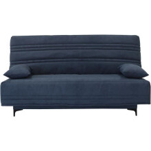 3-seater clic-clac convertible sofa KRISTEN - Width 199 cm - Mattress 14 cm - Storage compartment