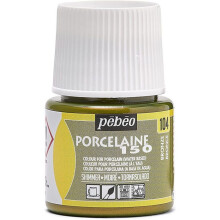 Porzellanfarbe - Pebeo - Porzellan 150 - Set mit 5 Flaschen - Glänzendes Bronze - 45 ml
