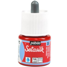 Peinture sur soie - Pébéo - Setasilk - 45 ml - Rouge Hermès - Textile