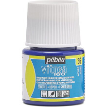 Pintura em vidro - Pebeo - Vitrea 160 - Azul azur glacé - 45 ml - Tipo diverso