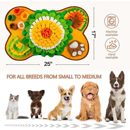 Snuffle Mat for Dogs, Dog Nosework Feeding Mat 2