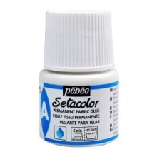 Colla tessuto - PEBEO - Setacolor - 45ml - Asciugatura rapida - Utilizzabile con glitter