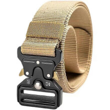 Men's Tactical Belt Heavy Duty Nylon Web Belt Adjustable Military with Metal Buckle