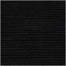 Coto para Amigurumi - RICO DESIGN - RICORUMI - 100% algodón - 25g - Negro