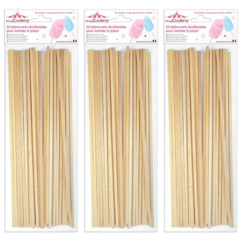 75 palitos de algodón de azúcar