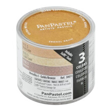 Pastéis suaves - Panpastel - Conjunto de 3 cores metálicas - Multicolorido - Unissex - Adulto