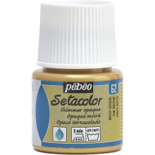 Peinture tissu - Pébéo - Setacolor opaque moire or riche - 45 ml - Couleur iridescente - Mixte