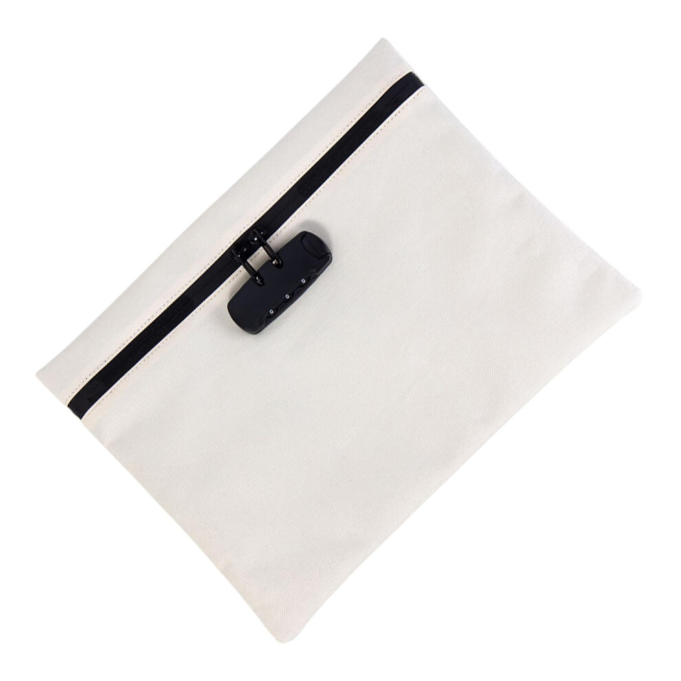 Lockable Bag for Travel - Waterproof Anti-Theft Storage Backpack for Camping, Fitness, Dorm, Home, and School, White-image-OPC-PK9BVM8-NEW