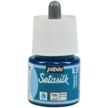 "Tintura em seda - Pébéo - SetaSilk - 45 ml - Turquesa - Têxtil - Misto"