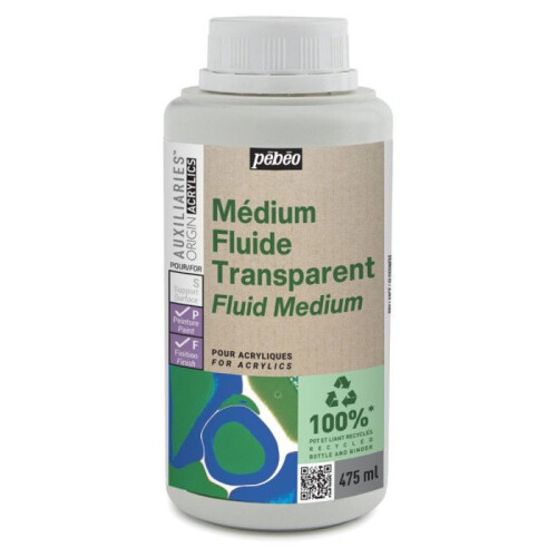 Flüssiges Medium - Transparent - Acrylfarbe - Pouring - Pébéo - 475ml