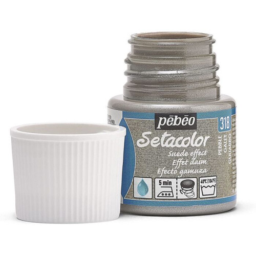 Tinta têxtil - Pébéo - Setacolor - Efeito Couro Opaque - 45 ml - Cores vivas e peroladas 2