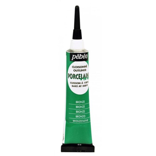 Gloss water-based porcelain paint - Bronze - 20 ml