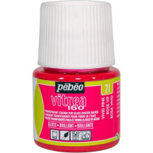 Pintura em vidro - PEBEO - V160 - 45 ml - Rosa Vif - Efeito brilhante