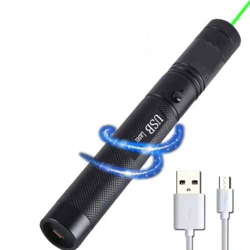 Portable USB Green Laser Battery Embedded Adjustable Laser Focus 303 1