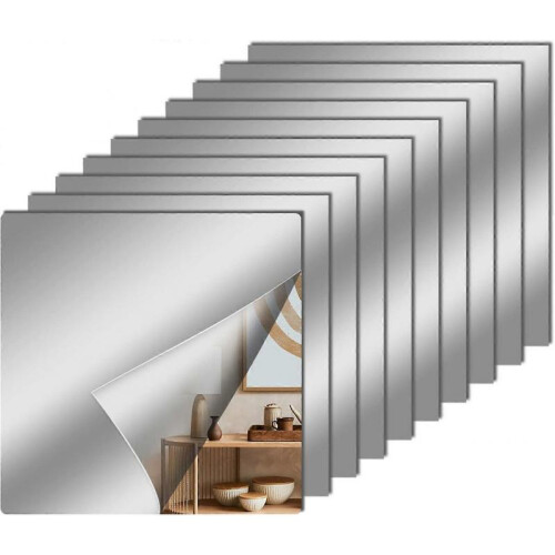 Self Adhesive Acrylic Mirror,Flexible Plastic Mirror Sheets Wall Stickers