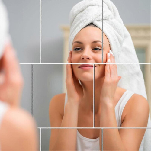 Self Adhesive Acrylic Mirror,Flexible Plastic Mirror Sheets Wall Stickers 2