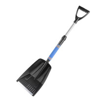 Auto Snow Shovel Portable De-icer Ice Scraper Telescopic Shovel 1.5m Non-slip For Cars Trucks Cleaning
