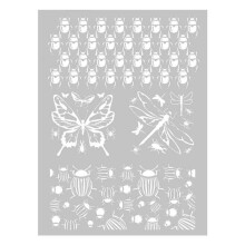 Schablone für polymeren Ton Insekten 11,4 x 15,3 cm