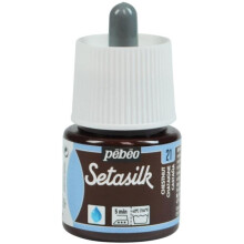 Peinture textile - Pébéo - SetaSilk - 45 ml - Couleur Châtaigne - Peinture sur soie
