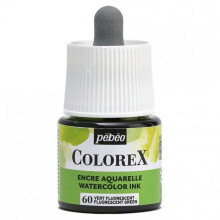 Vesiväri - Pébéo - Colorex - 45 ml - Fluorisoin vihreä - Sekä