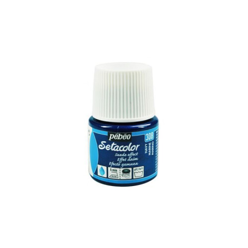 Fabric paint - PéBéo - Sétacolor - Suede effect - Navy - 45 ml 1